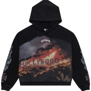 Godspeed Hollywood Inferno Hoodie 'Black Wash'