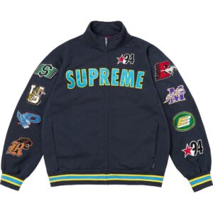Supreme Mascots Zip Up Sweatshirt Navy